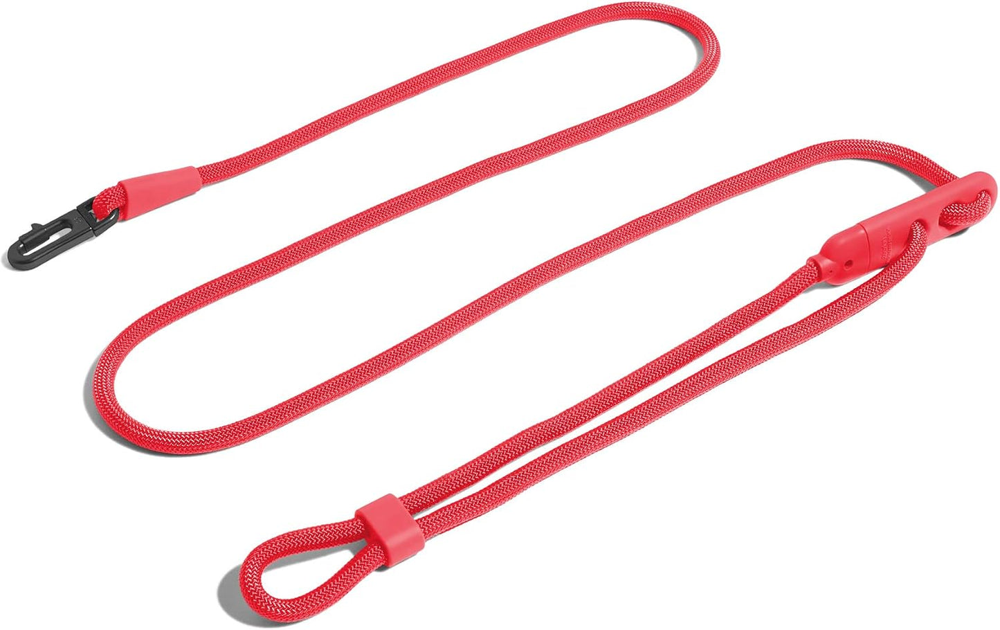 Neon Coral 4-In-1 Hands-Free Dog Leash – Adjustable for Crossbody, Waist, Long Leash, or Tether Use – Stylish, Lightweight, and Comfortable for Everyday Walks