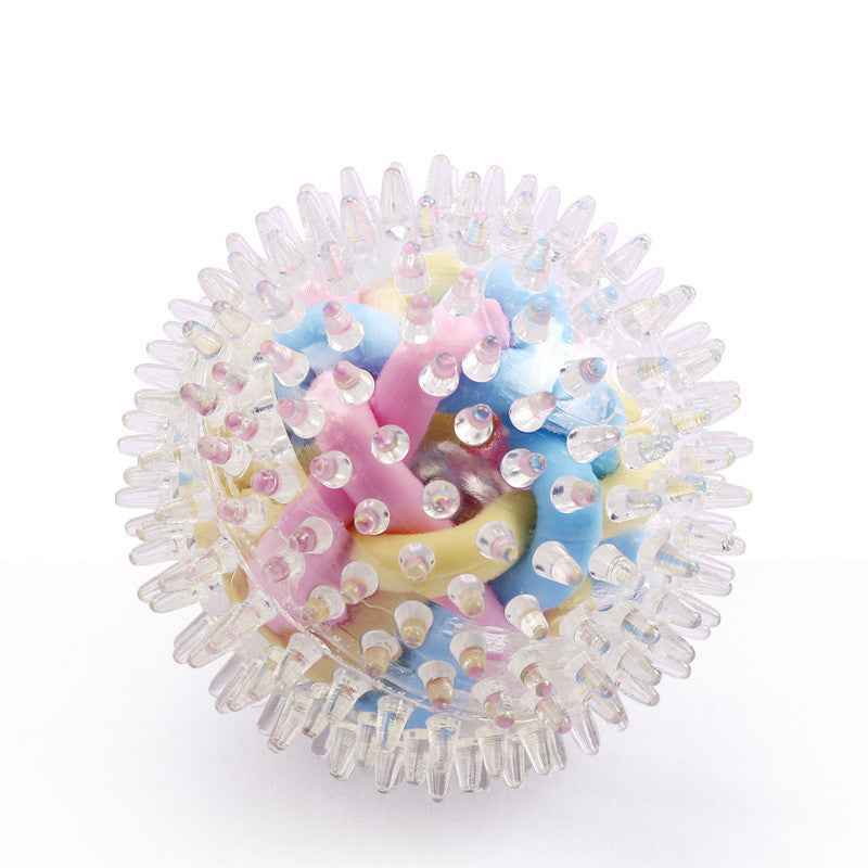 Illuminate Your Playtime with the Glowing Colorful Woven Ball