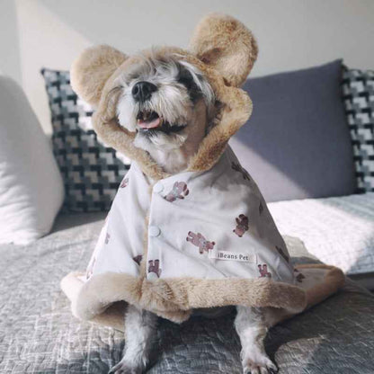 Warm Angora Pet Cloak Blanket: Keep Your Pet Cozy This Autumn and Winter