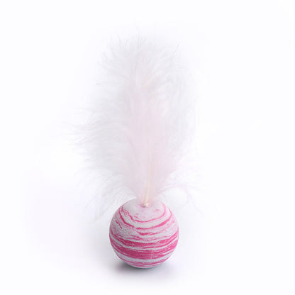 Cat-related Products Feather EVA Material Lightweight Foam Ball Throwing Toy