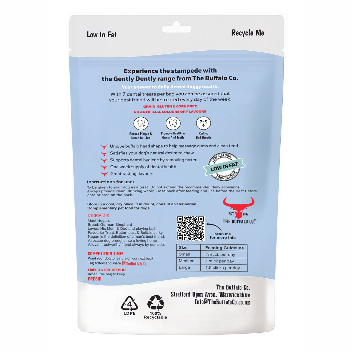 Natural Chicken Dental Treats for Dogs - Gently Dently 175g