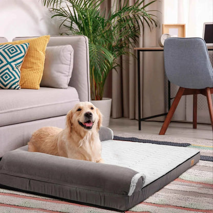 Calming Dog Bed for Large Dogs – BigngoPaw Heavy Duty L-Shape Sofas for Ultimate Comfort