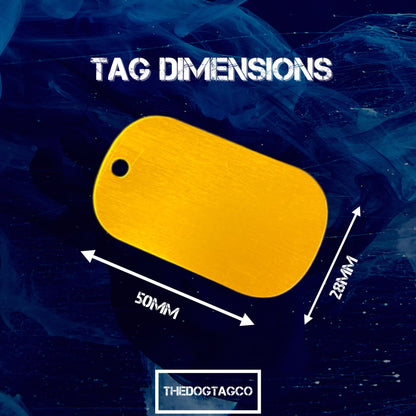 Gold Personalised Dog Tags - Elevate Your Pet's Identity with Style