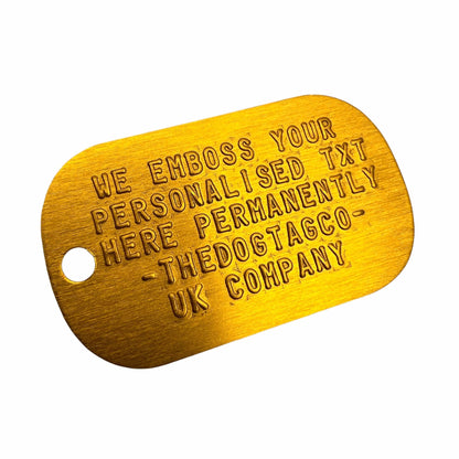 Gold Personalised Dog Tags - Elevate Your Pet's Identity with Style