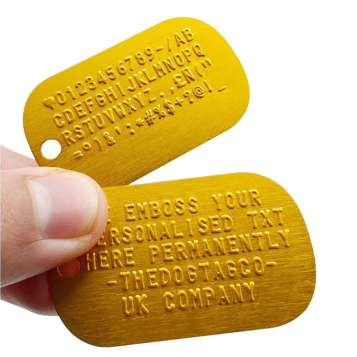 Gold Personalised Dog Tags - Elevate Your Pet's Identity with Style