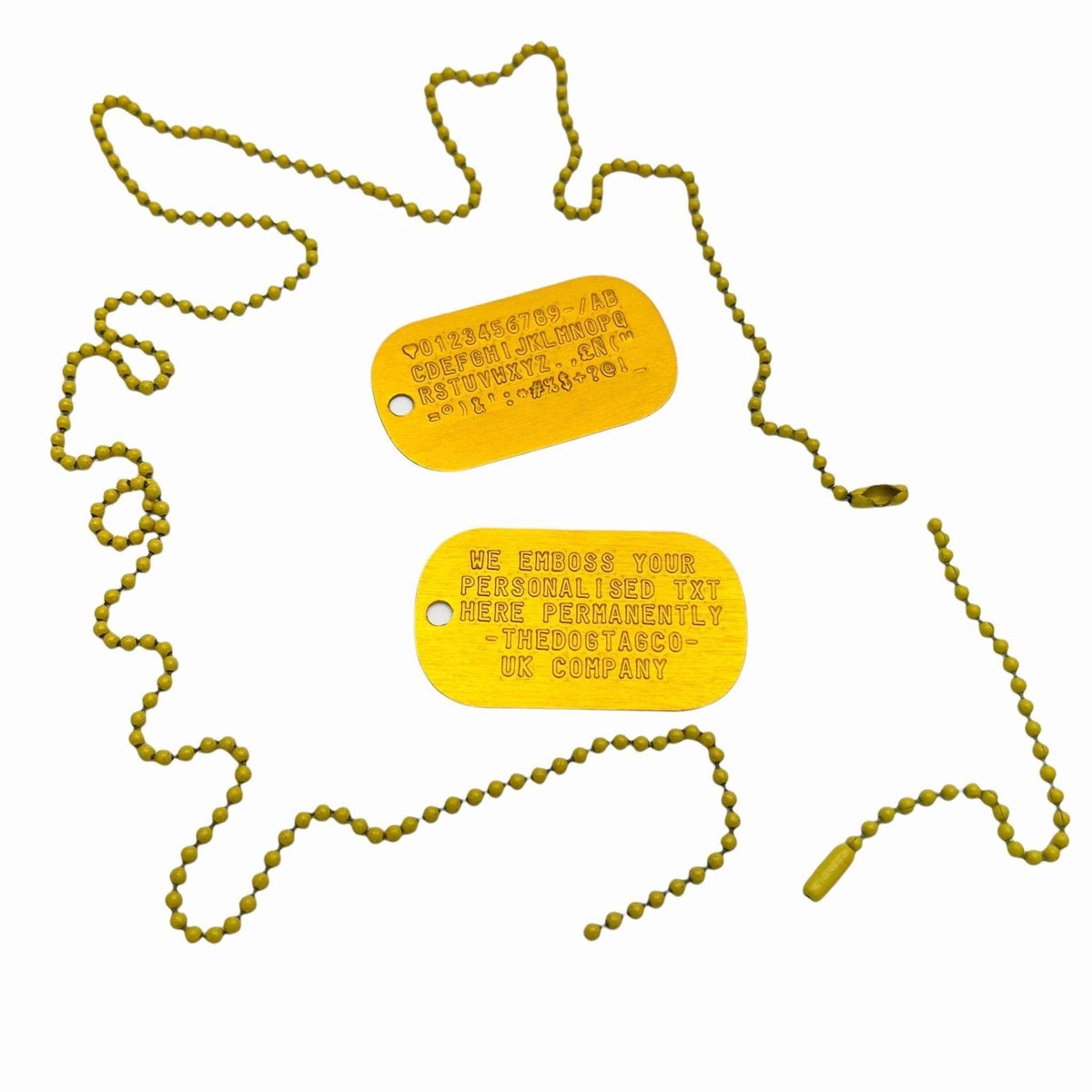 Gold Personalised Dog Tags - Elevate Your Pet's Identity with Style
