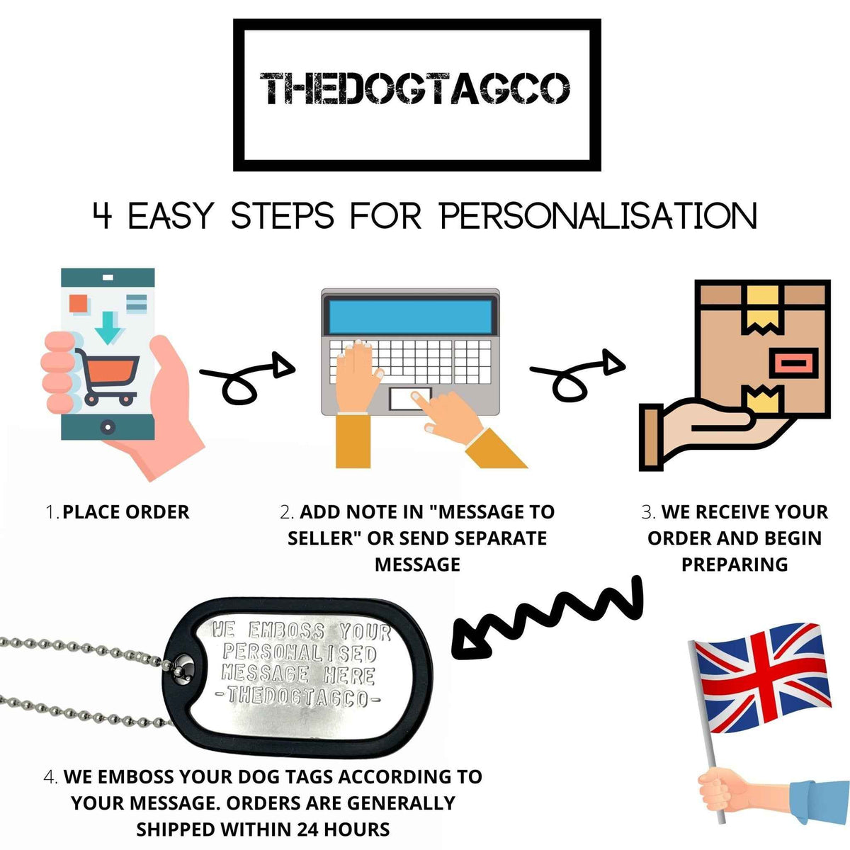 Gold Personalised Dog Tags - Elevate Your Pet's Identity with Style