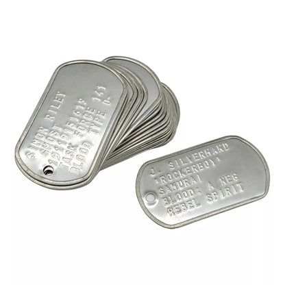 Unique Misprinted Dog Tag - One-of-a-Kind US Spec Tag for Individual Style
