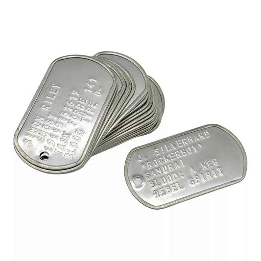 Unique Misprinted Dog Tag - One-of-a-Kind US Spec Tag for Individual Style