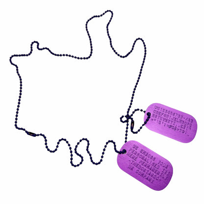 Personalized Purple Dog Tag Set - Unique, Durable & Stylish for Your Best Friend