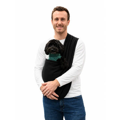 Cozy Fleece Dog Sling Carrier - Comfortably Carry Your Small Pup Anywhere