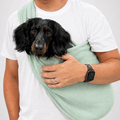 Pastel Fleece Dog Sling Carrier: The Ultimate Comfort for Your Furry Friend
