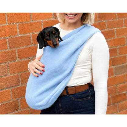 Pastel Fleece Dog Sling Carrier: The Ultimate Comfort for Your Furry Friend