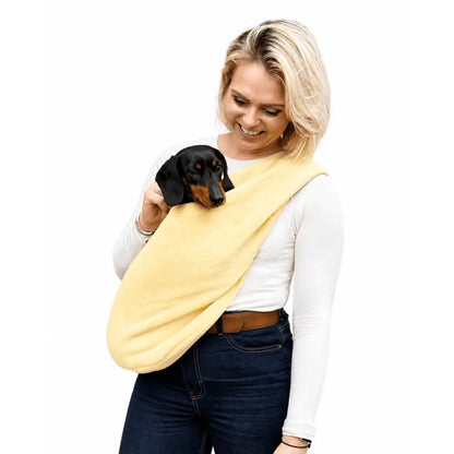 Pastel Fleece Dog Sling Carrier: The Ultimate Comfort for Your Furry Friend