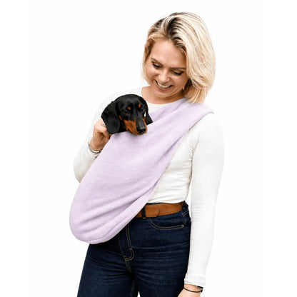 Pastel Fleece Dog Sling Carrier: The Ultimate Comfort for Your Furry Friend