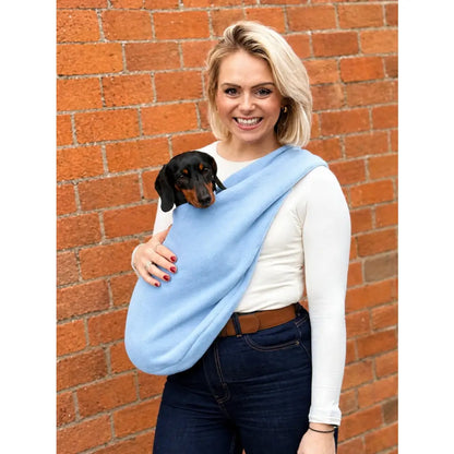 Pastel Fleece Dog Sling Carrier: The Ultimate Comfort for Your Furry Friend